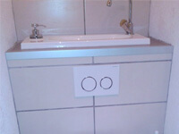 Lave-mains intégré sur WC suspendu WiCi Bati - Mme F (90) - 1 sur 2